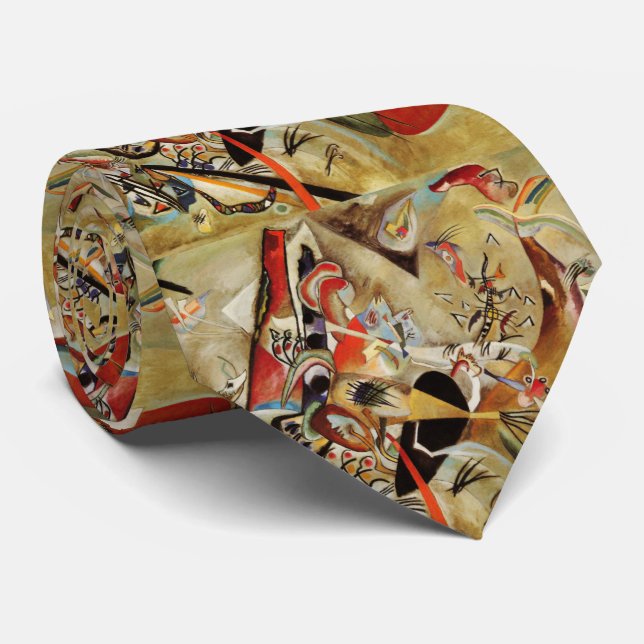 Kandinsky's Abstract Composition Tie (Rolled)