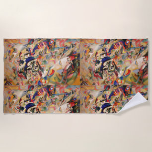Kandinsky's Abstract Painting Artwork Beach Towel