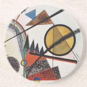 Kandinsky's Abstract Painting Artwork Coaster