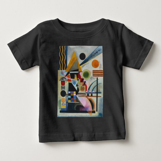 Kandinsky's Abstract Painting Swinging Baby T-Shirt (Front)