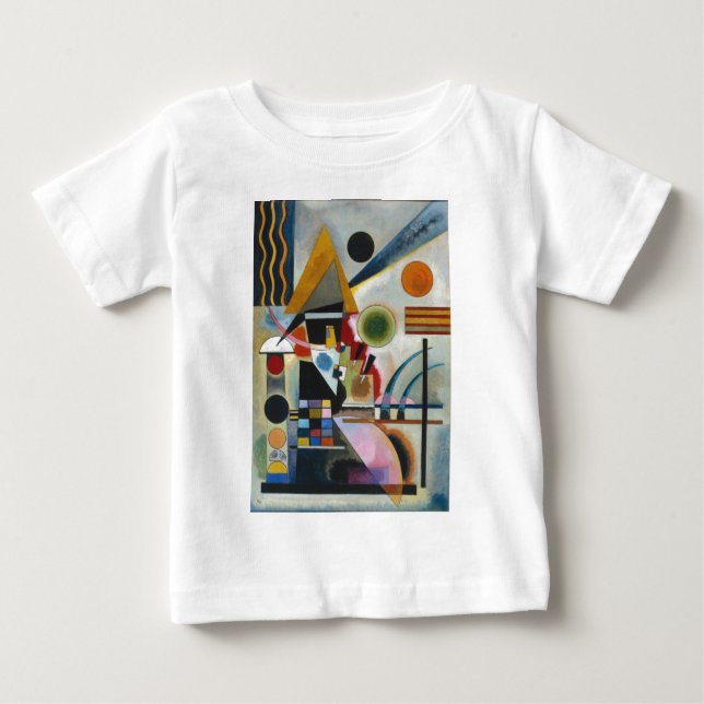 Kandinsky's Abstract Painting Swinging Baby T-Shirt (Front)
