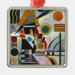 Kandinsky's Abstract Painting Swinging Metal Tree Decoration