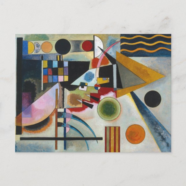 Kandinsky's Abstract Painting Swinging Postcard (Front)