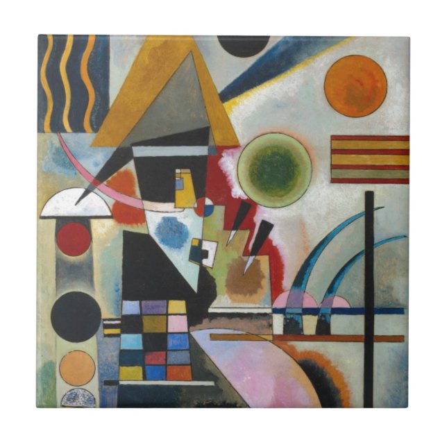 Kandinsky's Abstract Painting Swinging Tile (Front)