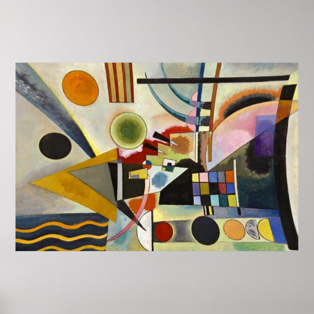 Kandinsky's Composition Abstract Painting Artwork Poster (Front)