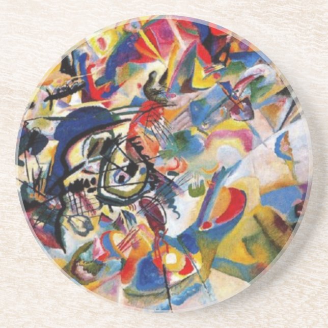 Kandinsky's Composition VII Coaster (Front)