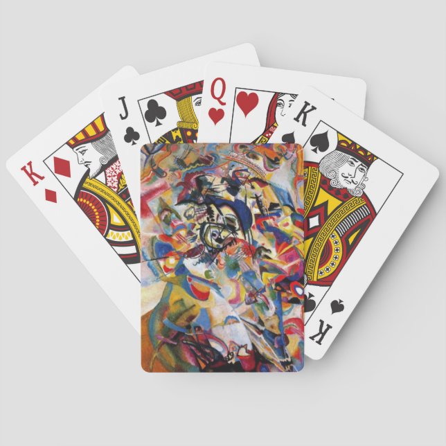 Kandinsky's Composition VII Playing Cards (Back)