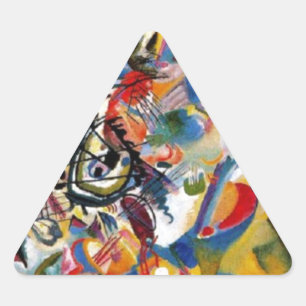 Kandinsky's Composition VII Triangle Sticker