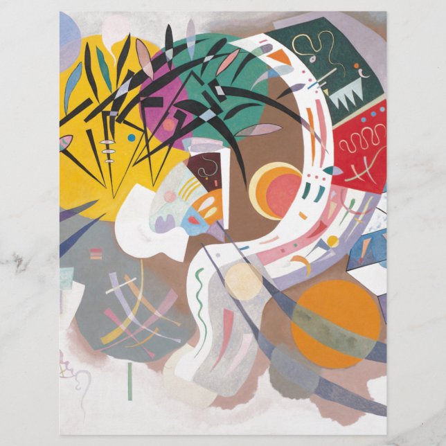 Kandinsky's Dominant Curve Abstract (Front)