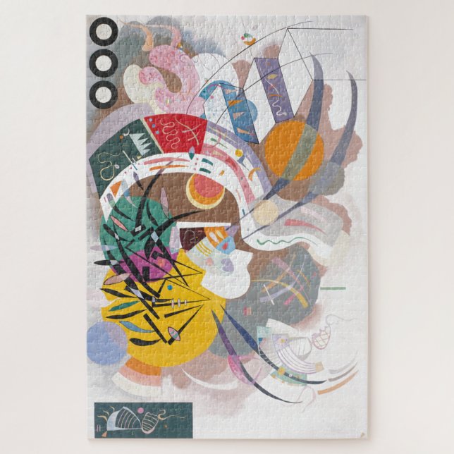 Kandinsky's Dominant Curve Abstract Art Painting Jigsaw Puzzle (Vertical)