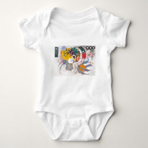 Kandinsky's Dominant Curve Abstract Baby Bodysuit