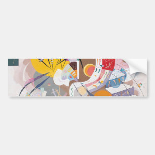 Kandinsky's Dominant Curve Abstract Bumper Sticker