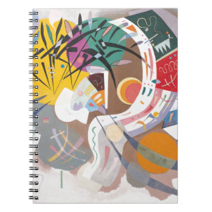 Kandinsky's Dominant Curve Abstract Spiral Notebook