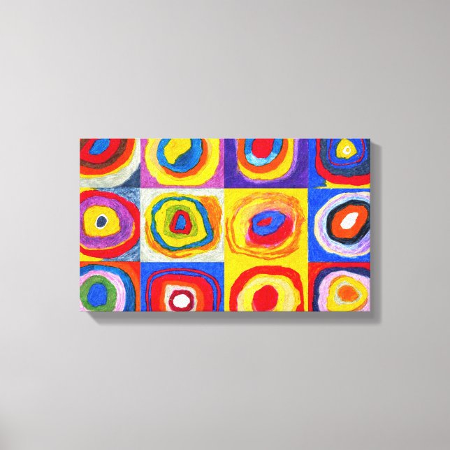 Kandisnky Circles Canvas Print (Front)