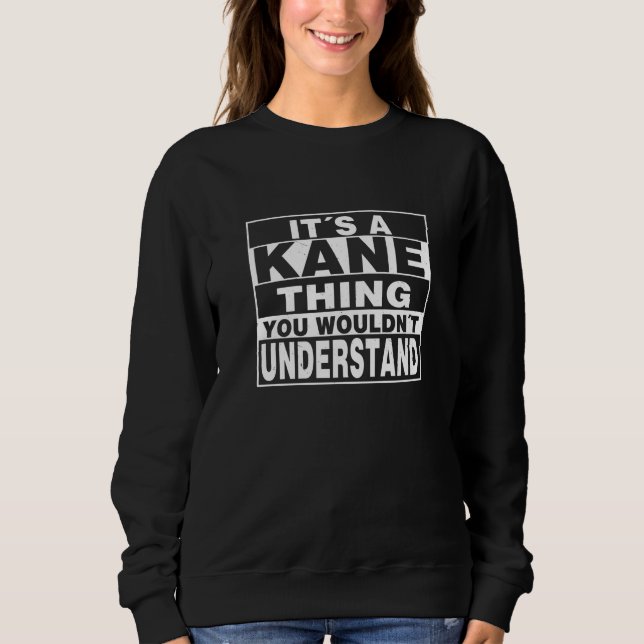 KANE Surname Personalised Gift Sweatshirt (Front)
