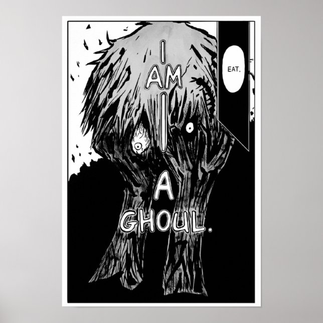 Kaneki Tokyo Ghoul Manga panel Poster (Front)