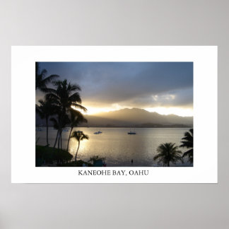 Kaneohe Bay Oahu Poster