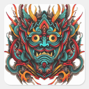 Kanera tattoo  square sticker