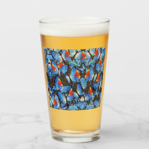 Kanga Blue Beer Glass