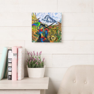 Kanga Mountain Wildlife Wall Clock