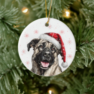 Kangal Dog Christmas Personalized Ceramic Tree Decoration