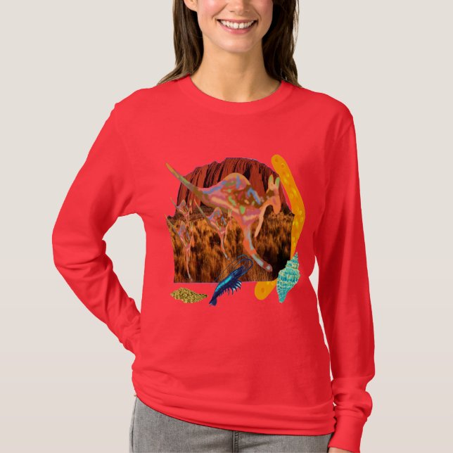 kangaroo,Aborigin,Australia collection T-Shirt (Front)