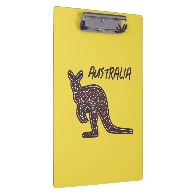 Kangaroo Aboriginal Mosaic  Clipboard (Right)