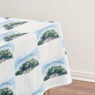 Kangaroo and Emu Christmas Gumtree Baubles Tablecloth