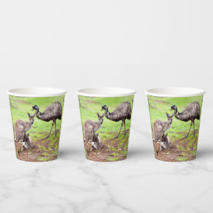 Kangaroo And Emu, Paper Cups