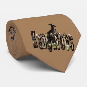 Kangaroo And Kangaroos Picture Logo, Tie