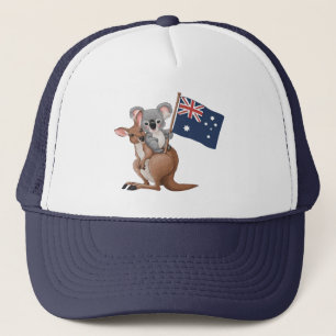 Kangaroo and Koala Hat
