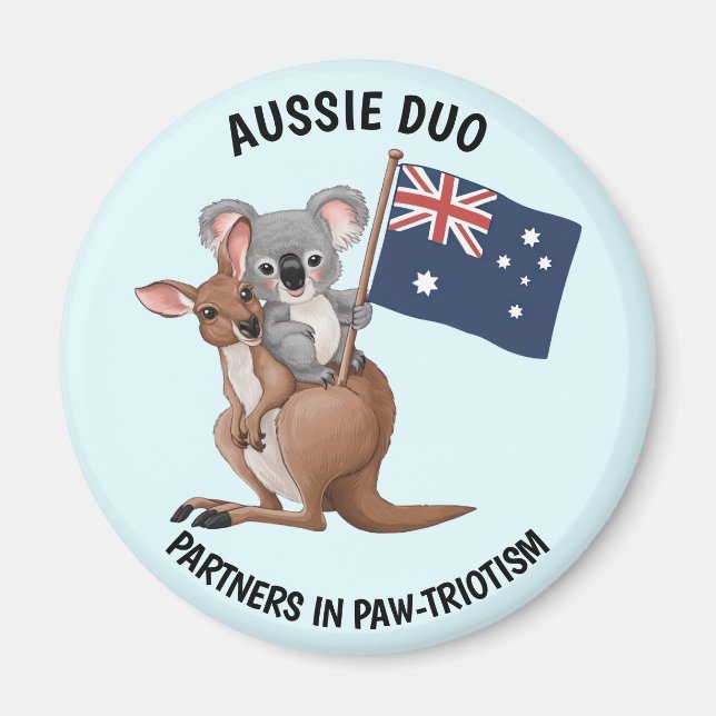 Kangaroo and Koala Magnet (Front)