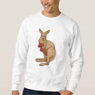 Kangaroo as Boxer with Boxing gloves Sweatshirt