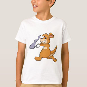 Kangaroo as Cook with Pan T-Shirt