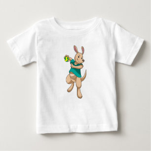 Kangaroo as Handball player with Handball Baby T-Shirt