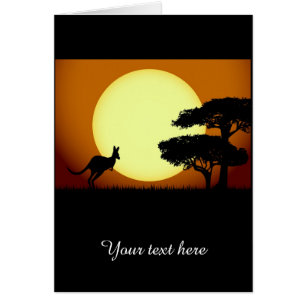 Kangaroo at sunset