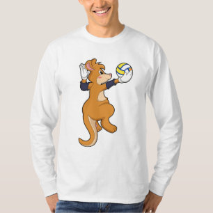 Kangaroo at Volleyball Sports T-Shirt