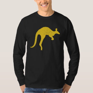 Kangaroo Aussie Australia Roo Yellow Kangaroo T-Shirt