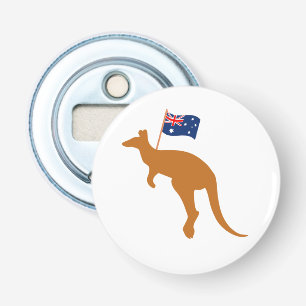 kangaroo australia flag bottle opener