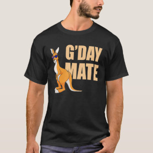 Kangaroo   Australia G'Day Mate Australian Symbol T-Shirt