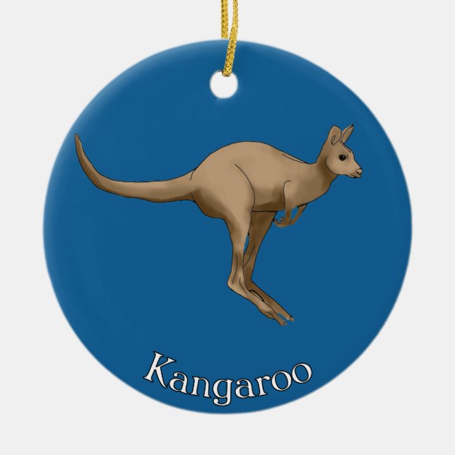 Kangaroo Australia Ornament (Front)