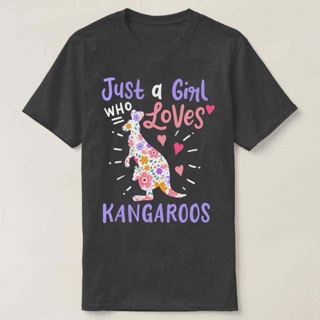 Kangaroo Australian Kangaroo Lover T-Shirt (Design Front)