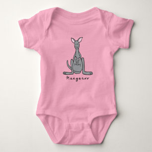 Kangaroo Baby Bodysuit (with base)