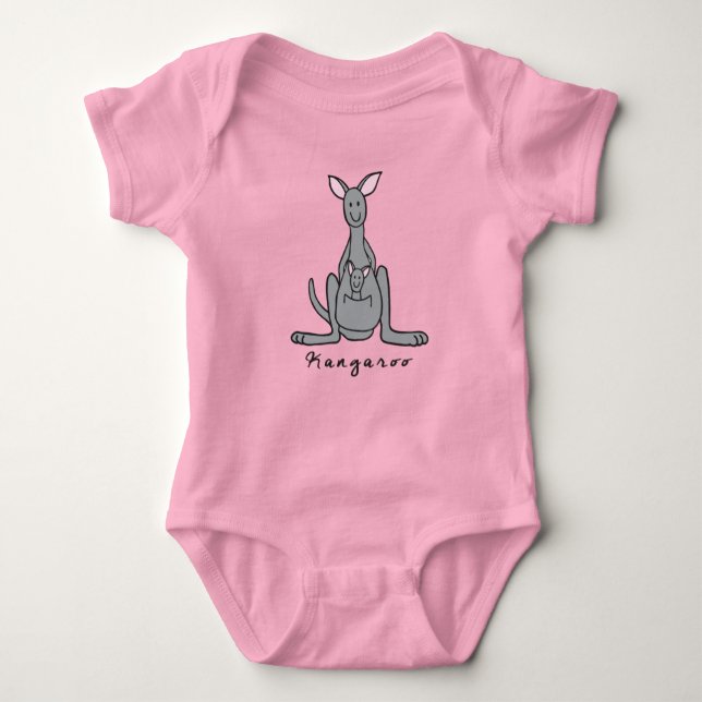 Kangaroo Baby Bodysuit (with base) (Front)