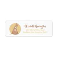 Kangaroo Baby Shower Neutral Yellow and Brown