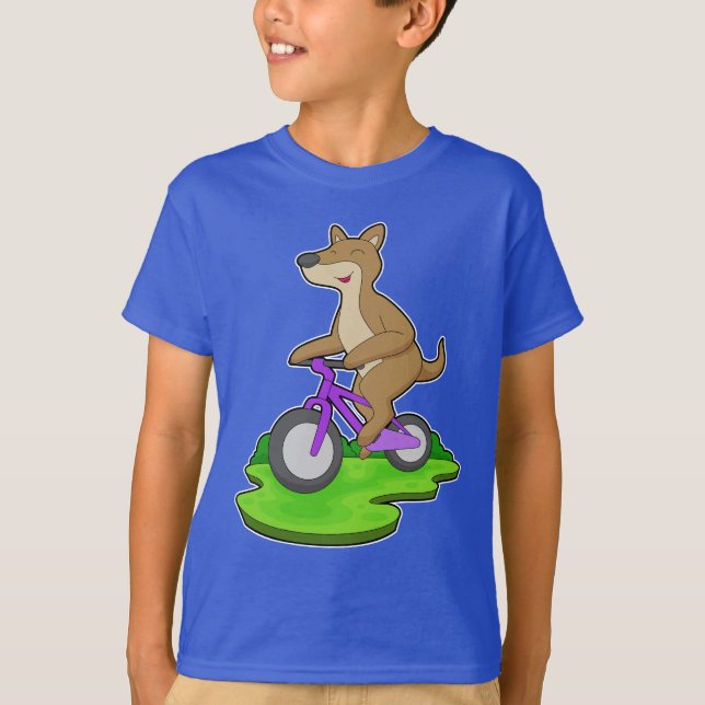 Kangaroo Bicycle T-Shirt (Front)