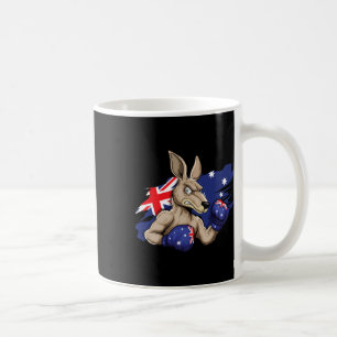 Kangaroo Boxer Boxing Australian Flag Love Austral Coffee Mug