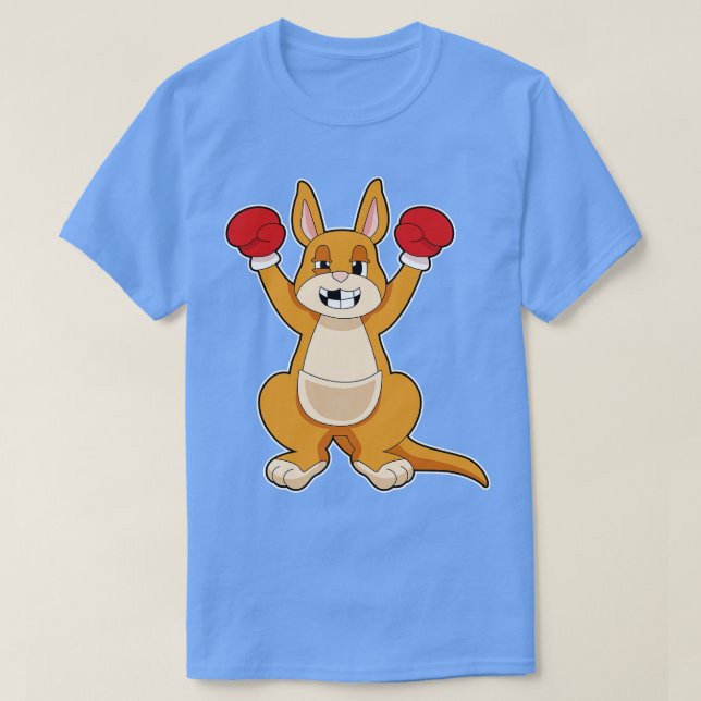 Kangaroo Boxer Boxing gloves T-Shirt (Design Front)