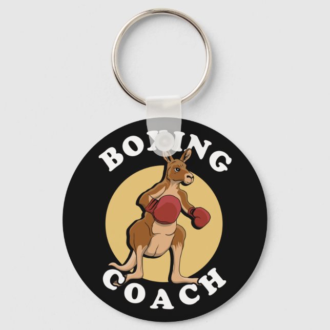 Kangaroo Boxing Coach Key Ring (Front)