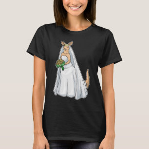 Kangaroo Bride Bunch of Flowers Wedding T-Shirt
